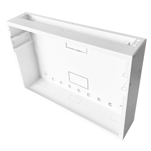 2U 19 inch Vertical Wall Mount Network Enclosure-Cabinet, White